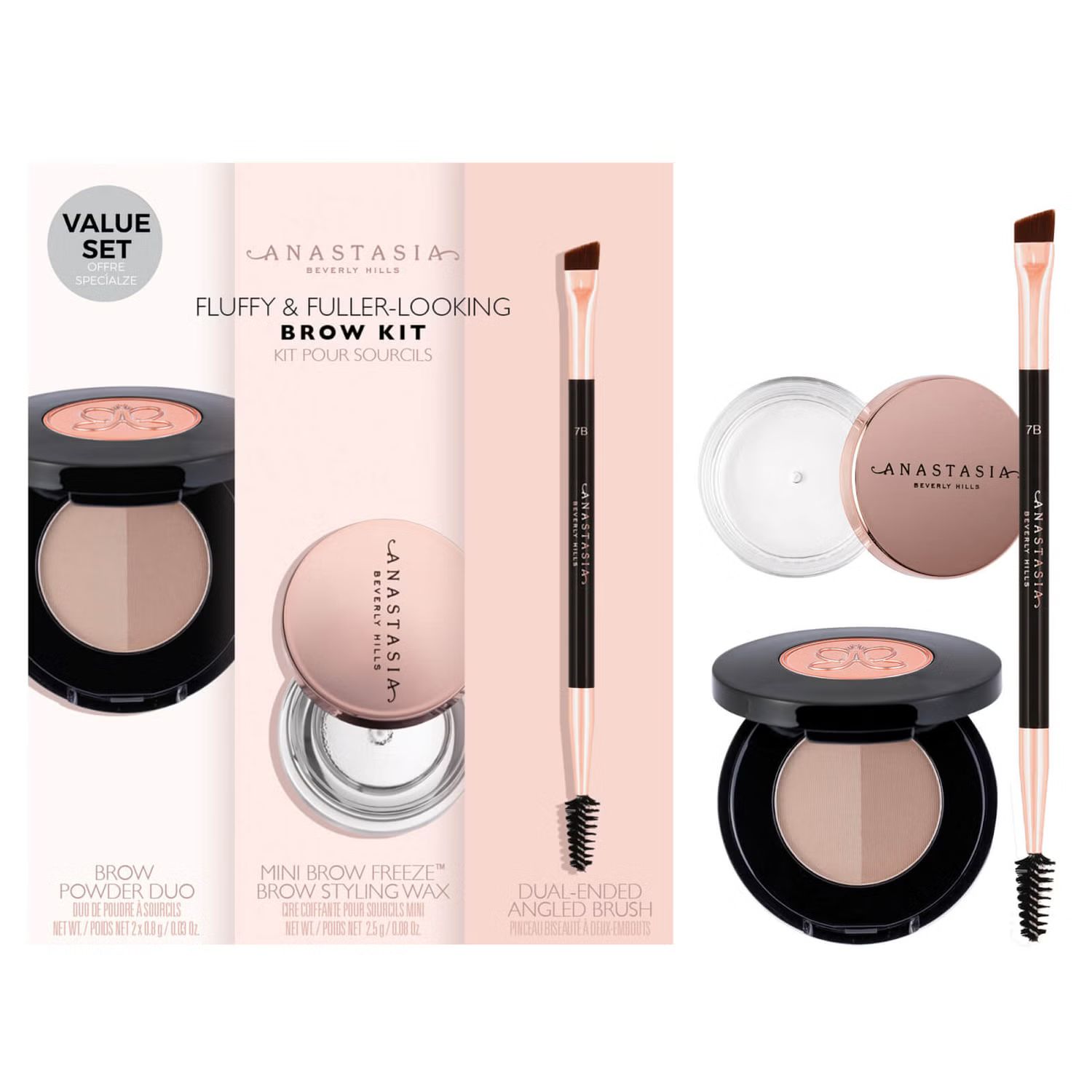 Anastasia Beverly Hills Fluffy and Fuller Looking Brow Kit (Various Shades) | Cult Beauty
