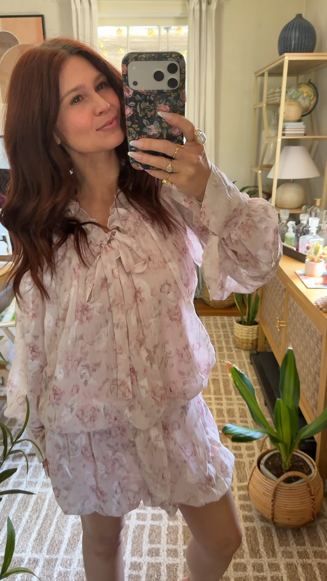 The perfect floral pink dress for party 
Date night wedding or wedding guest 
Lulus heels are so cute 

#LTKPetite #LTKWedding #LTKFestival