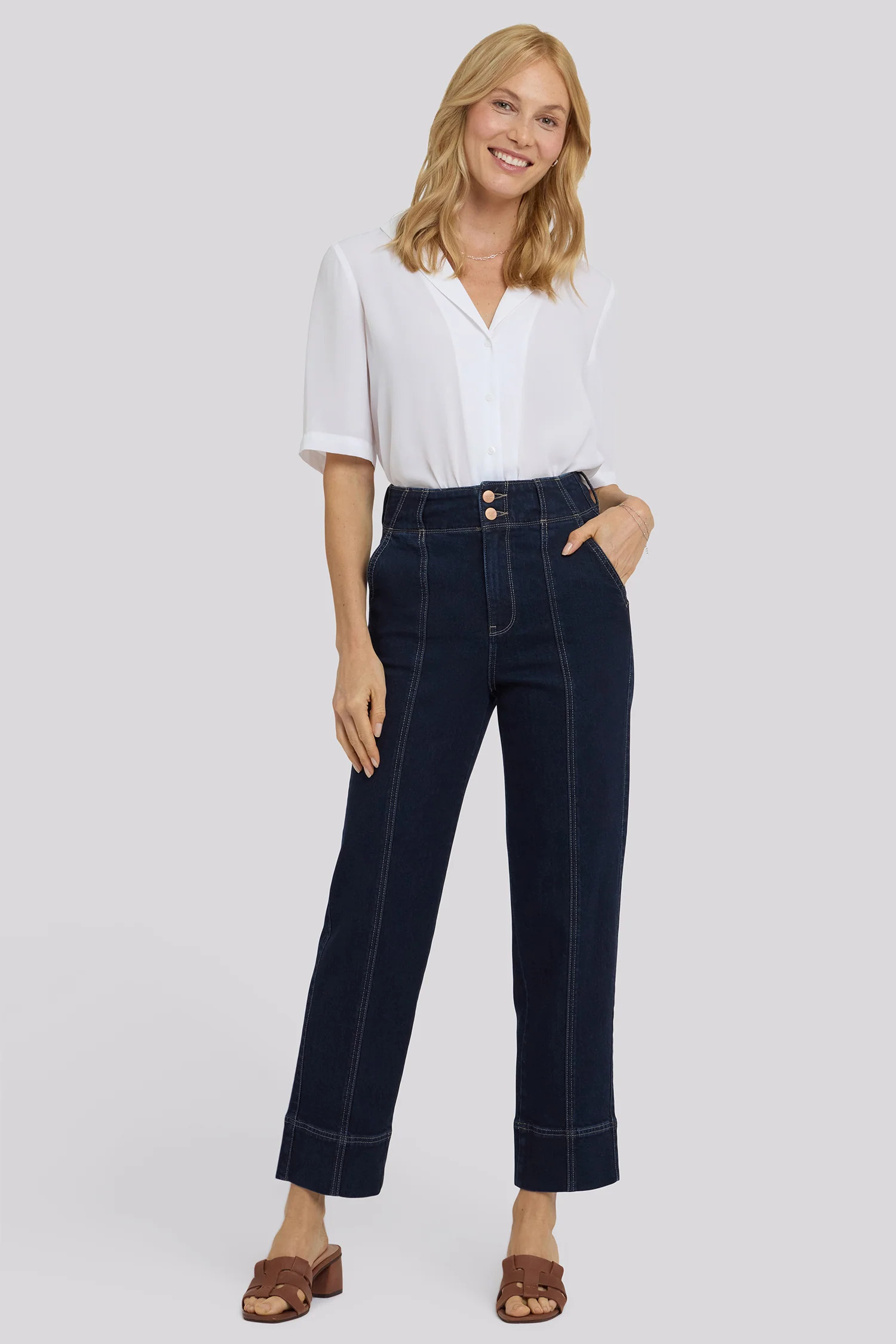 Kasey Stovepipe Ankle Jeans - Morning Tides | NYDJ