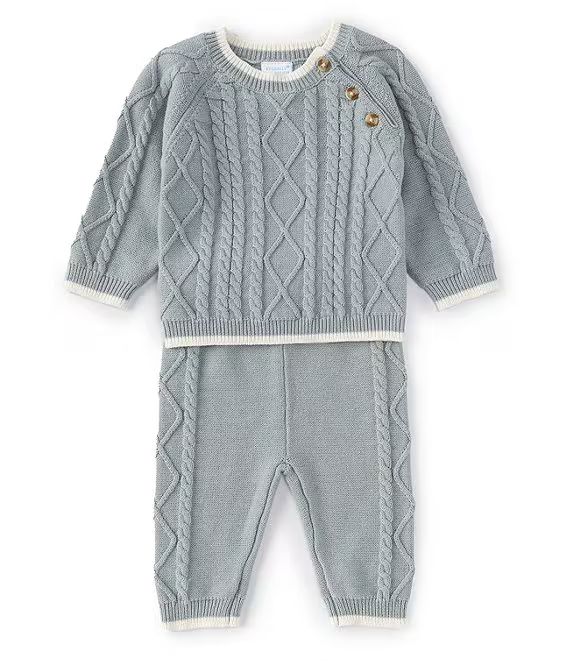 Edgehill Collection Baby Newborn-24 Months Long Sleeve Sweater Knit Round Neck Top & Pants Set | ... | Dillard's