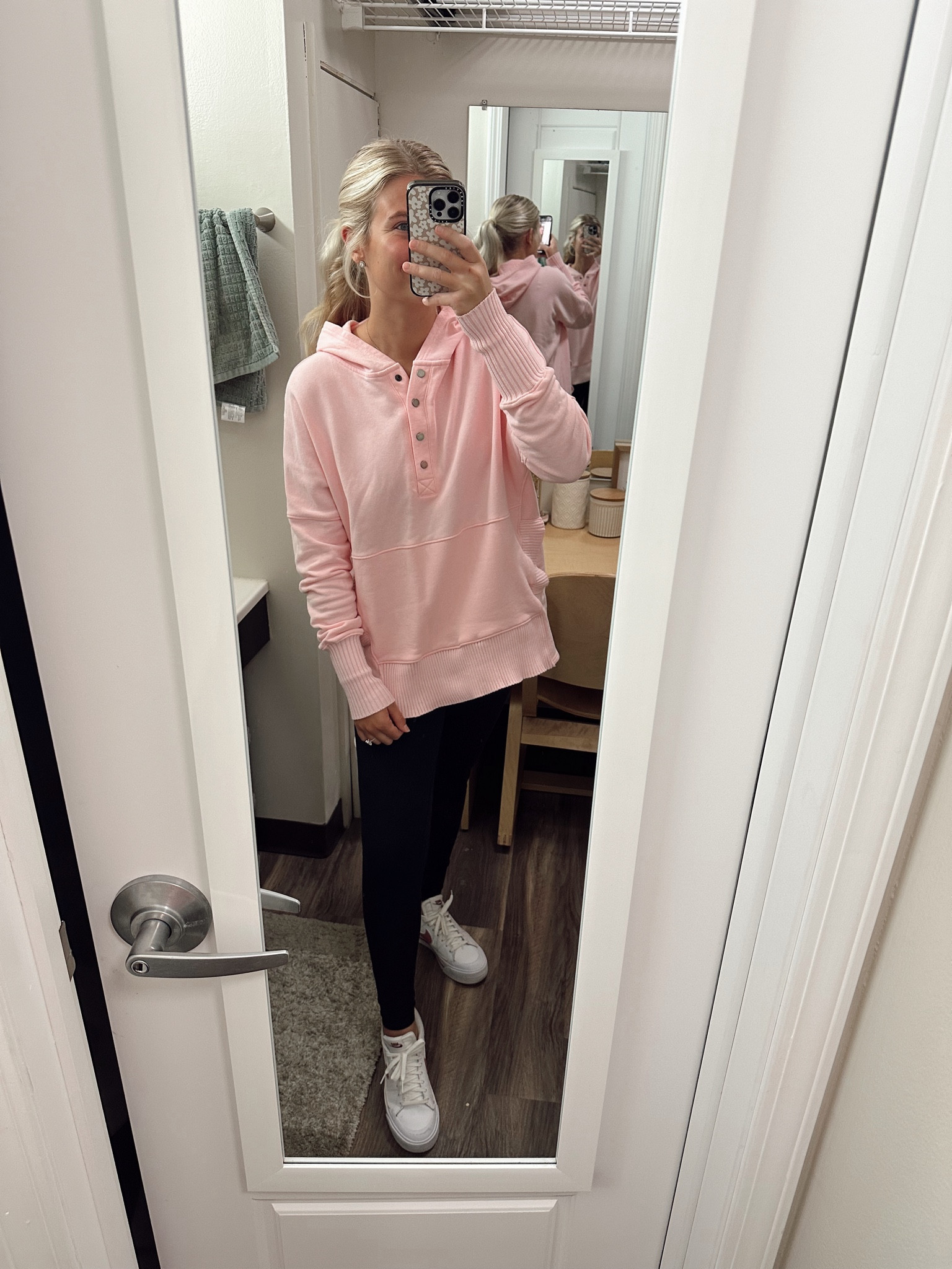 I love these Henley sweatshirts. Mine is from Lane 201 but I have the Amazon one as well and LOVE it so I linked similar ones below! I love my Lululemon leggings and court legacies are the perfect fall shoe! 🤎

#LTKStyleTip #LTKSeasonal