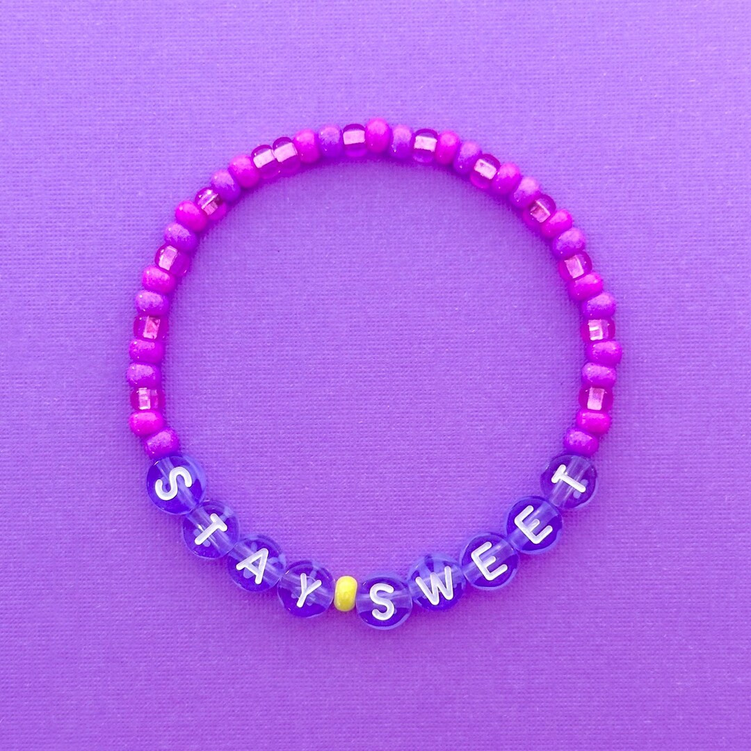 Stay Sweet Bracelet, Violet Lemonade Bracelet, Epcot Flower and Garden - Etsy | Etsy (US)