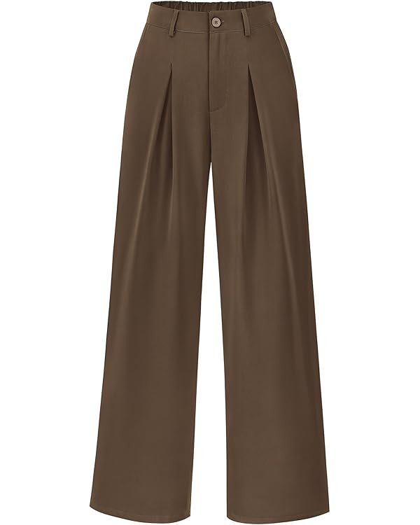 BTFBM Women High Waist Palazzo Pants Fall 2025 Casual Wide Leg Trousers Loose Work Office Busines... | Amazon (US)