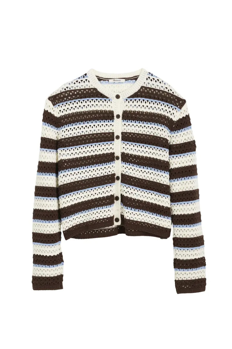 Stripe Pointelle Cardigan (Women) | Nordstrom | Nordstrom