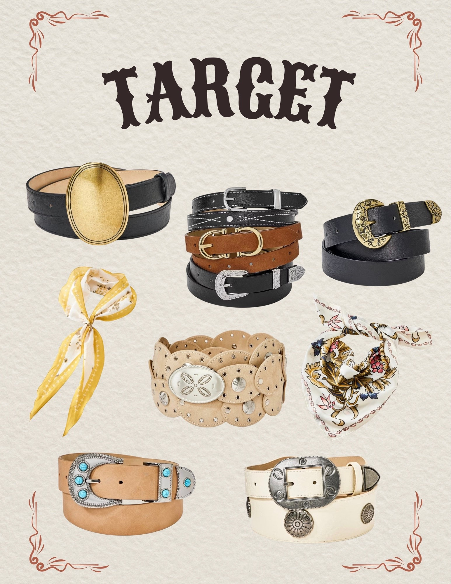 Target accessories 
Women’s western accessories 

#LTKBeauty #LTKgrwm