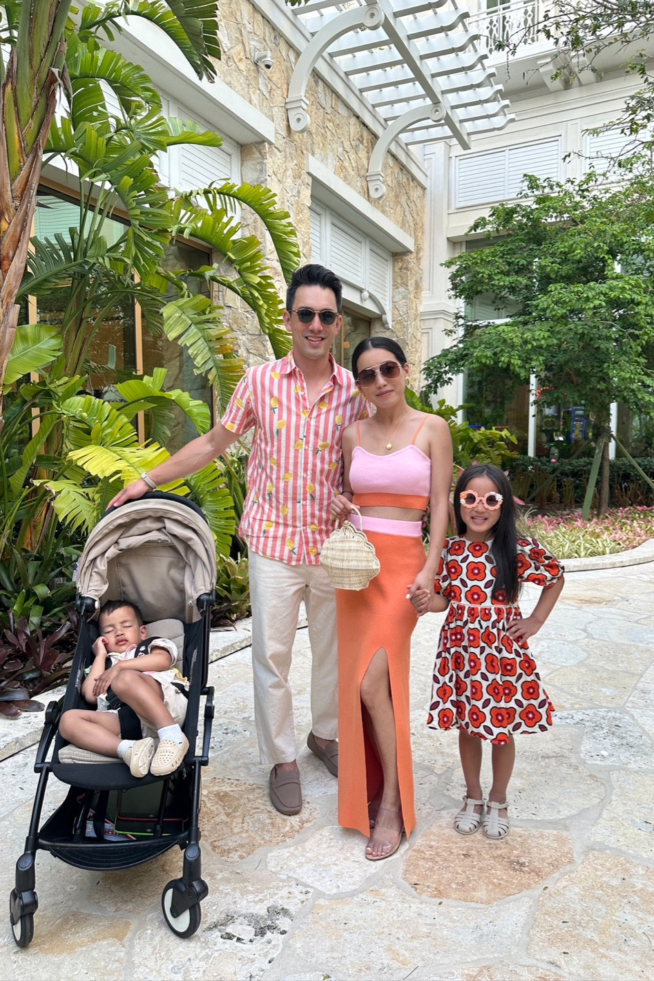 Family beach resort vacation outfits 

On me:
• Amazon set xs, fits a little loose on me at the bust. Lots of colors. Stretchy and comfortable with adjustable straps.

• Old Anthropologie shell bag, linked similar 

On Nick:
• Bonobos riviera shirt (old print, linked current ones) 
• Uniqlo pants
• Rothy’s loafers

On nori: Monoprix dress 

#family vacation outfits 

#LTKfindsunder50 #LTKtravel #LTKfamily