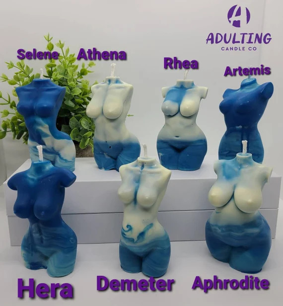 Goddess Body Candles-adult Naked Torso-curvy Women Votive | Etsy | Etsy (US)