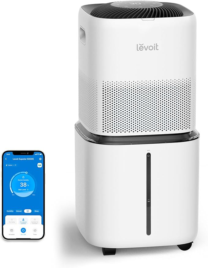LEVOIT Superior 6000S Smart Evaporative Humidifiers for Home Whole House up to 3000ft², 23L, Las... | Amazon (US)