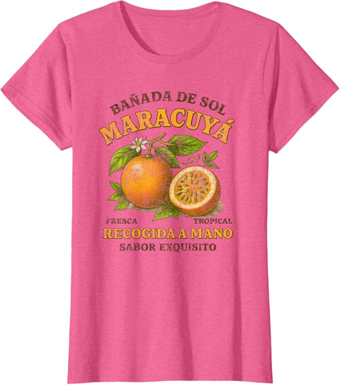 Maracuya Distressed Vintage Tropical Beach Style Art T-Shirt | Amazon (US)