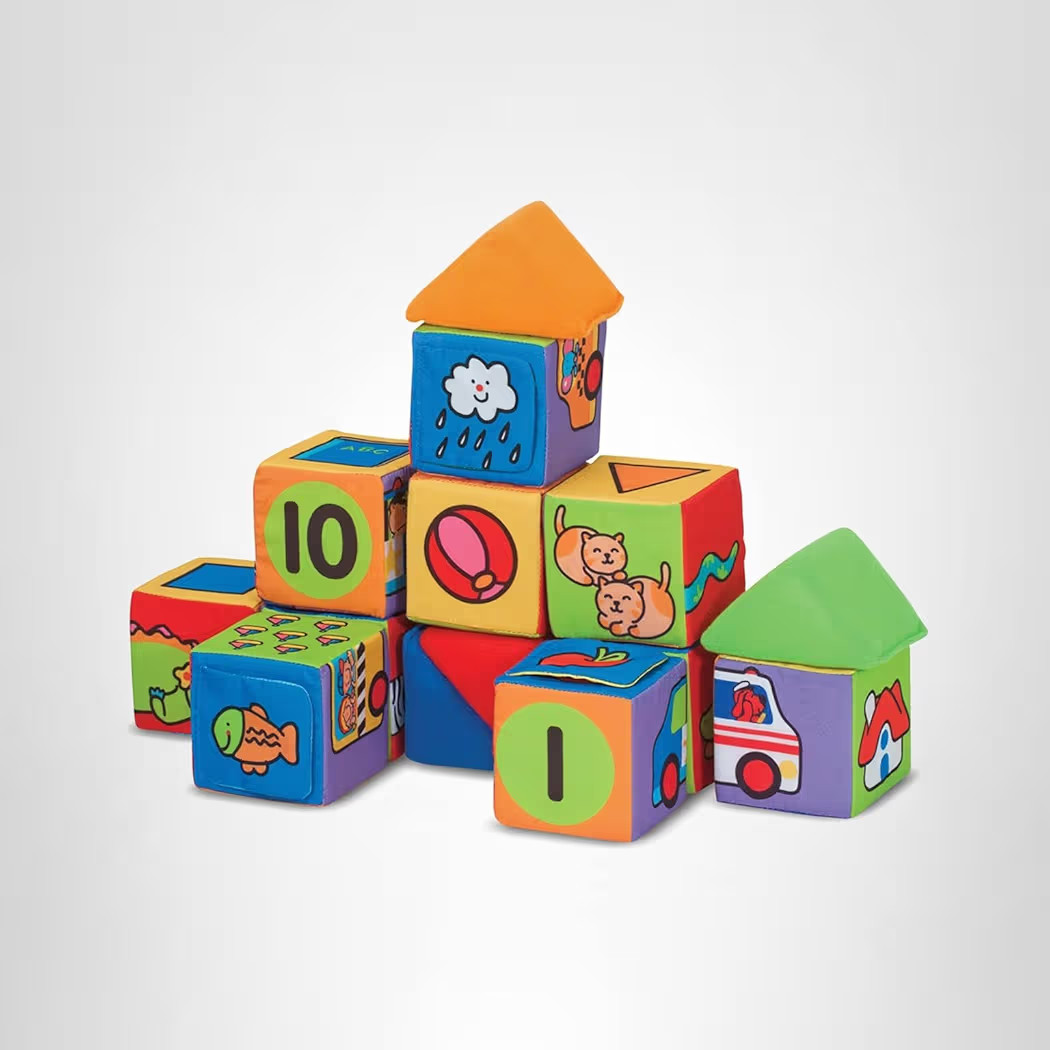 Melissa & Doug K's Kids Match and Build Soft Blocks Set | Amazon (US)