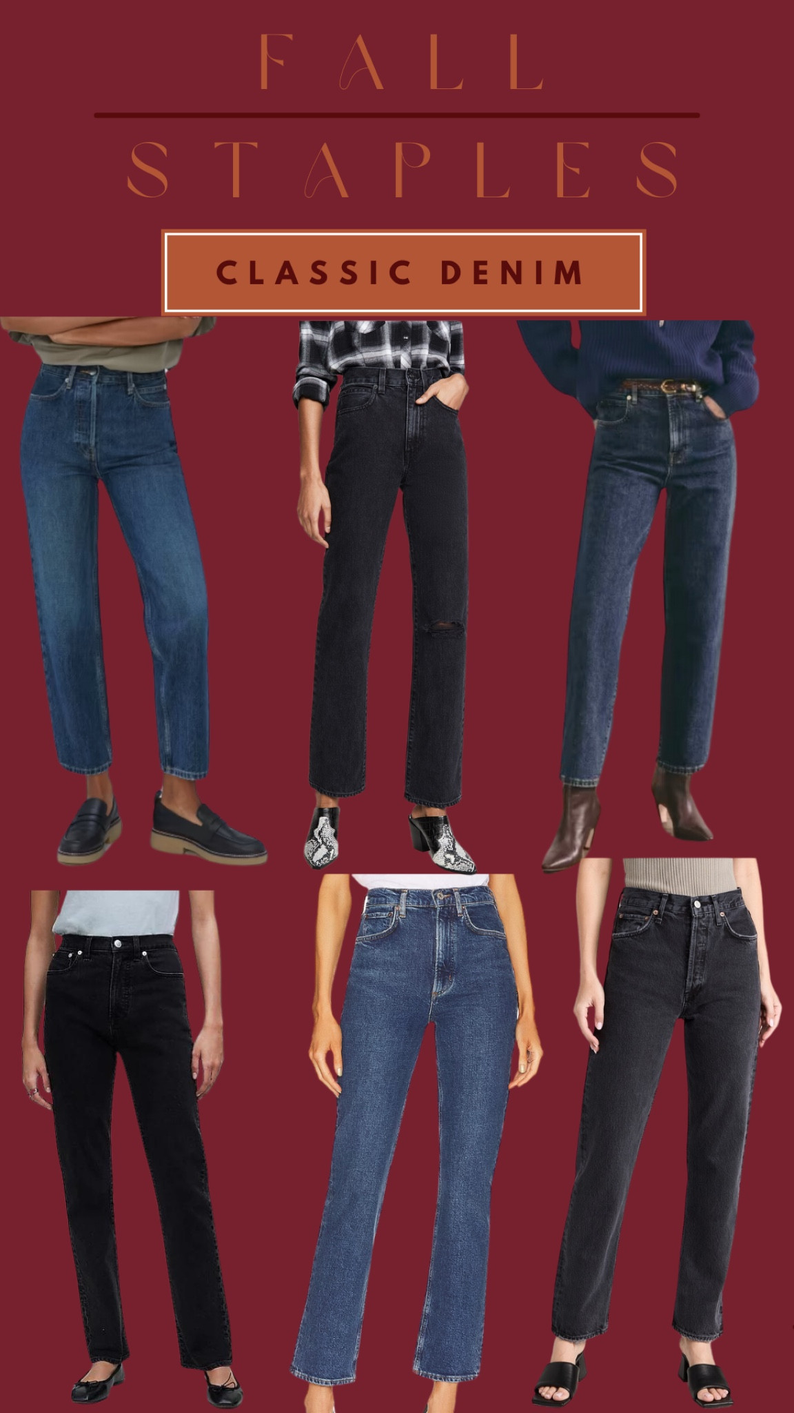 Fall Staples — Classic Denim: Dark Wash 👖 

#LTKFindsUnder100 #LTKSeasonal #LTKFallSale