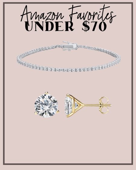 Amazon diamond look bracelet and earring studs  that look real 

#LTKfindsunder100 #LTKfindsunder50