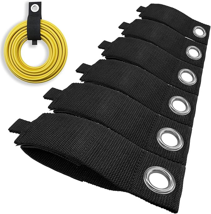 10 Pack Extension Cord Holder Organizer, Heavy-Duty Storage Straps, Hook and Loop for Garage Orga... | Amazon (US)