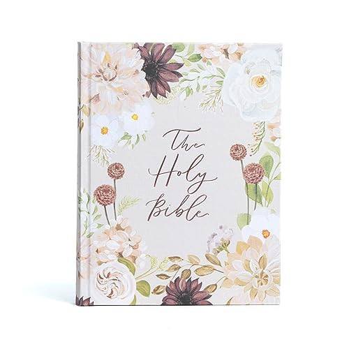 KJV Notetaking Bible, Large Print Hosanna Revival Edition, Blush Cloth Over Board, KJV Holy Bible, Red Letter, Single-Column, Journaling Space, Reading Plan, Easy-to-Read Bible Slab Type | Amazon (US)