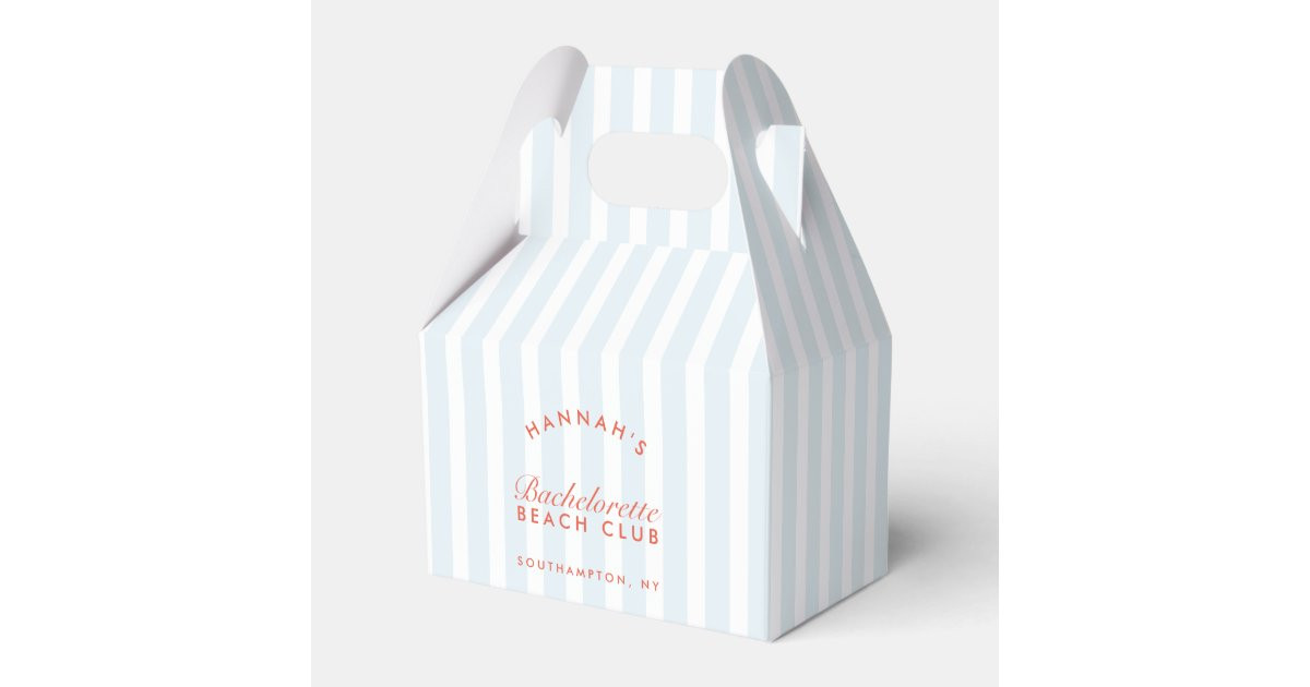 Retro Modern Vintage Red & Blue Bachelorette Favor Boxes | Zazzle | Zazzle