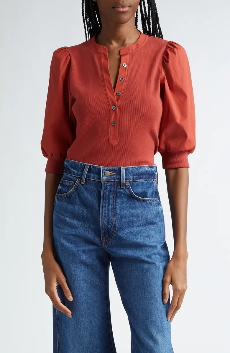 Veronica Beard Coralee Rib Top | Nordstrom | Nordstrom