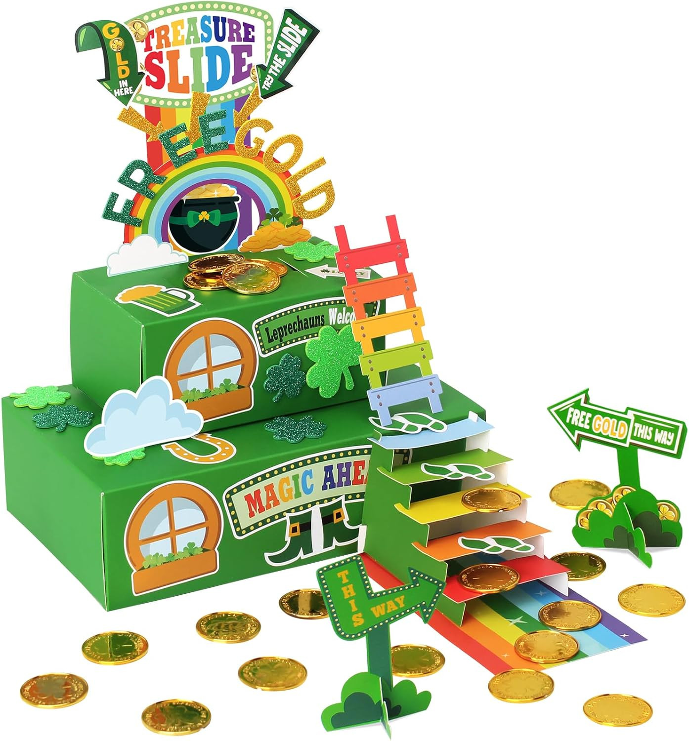 Leprechaun Trap Kit for Kids,St. Patrick's Day Decorations DIY Craft Catch a Leprechaun Trap Kit,... | Amazon (US)