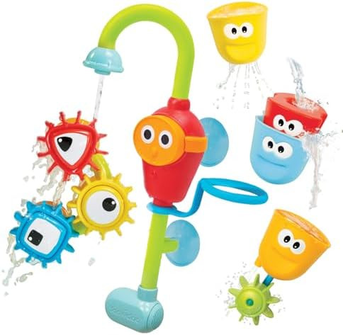 Yookidoo Bay Bath Toddler Toys (Ages 1-3) - 3 Stackable Cups, Spinning Gears, Hose & Spout for Wa... | Amazon (US)