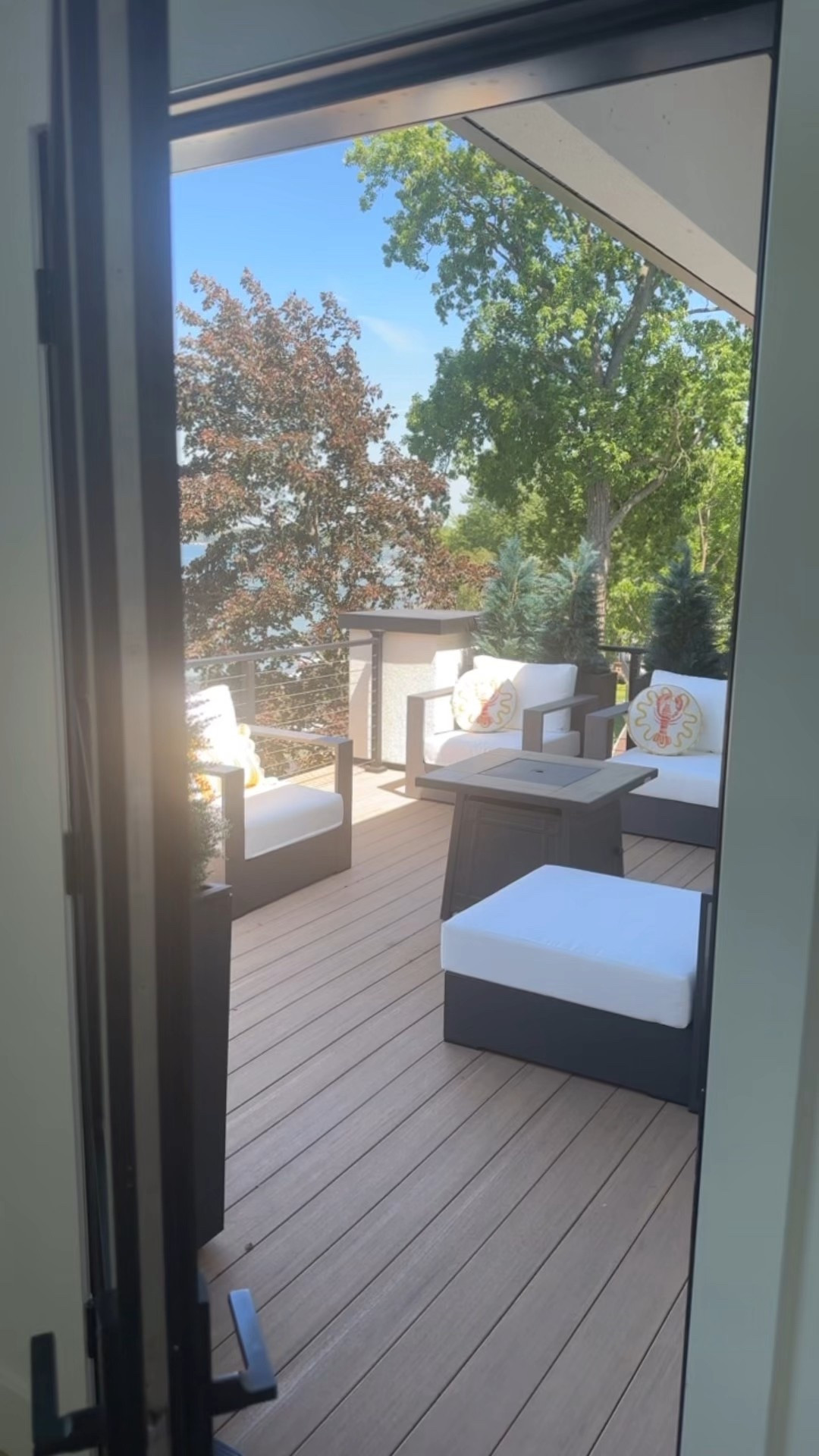 Amazon furniture and topiaries… NEW outdoor target pillows 🐚🦞☀️