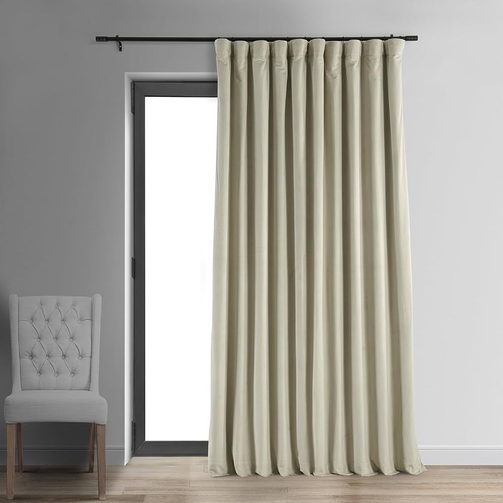 HPD Half Price Drapes Signature Velvet Thermal Blackout Curtains for Living Room 96 Inch Long (1 ... | Amazon (US)