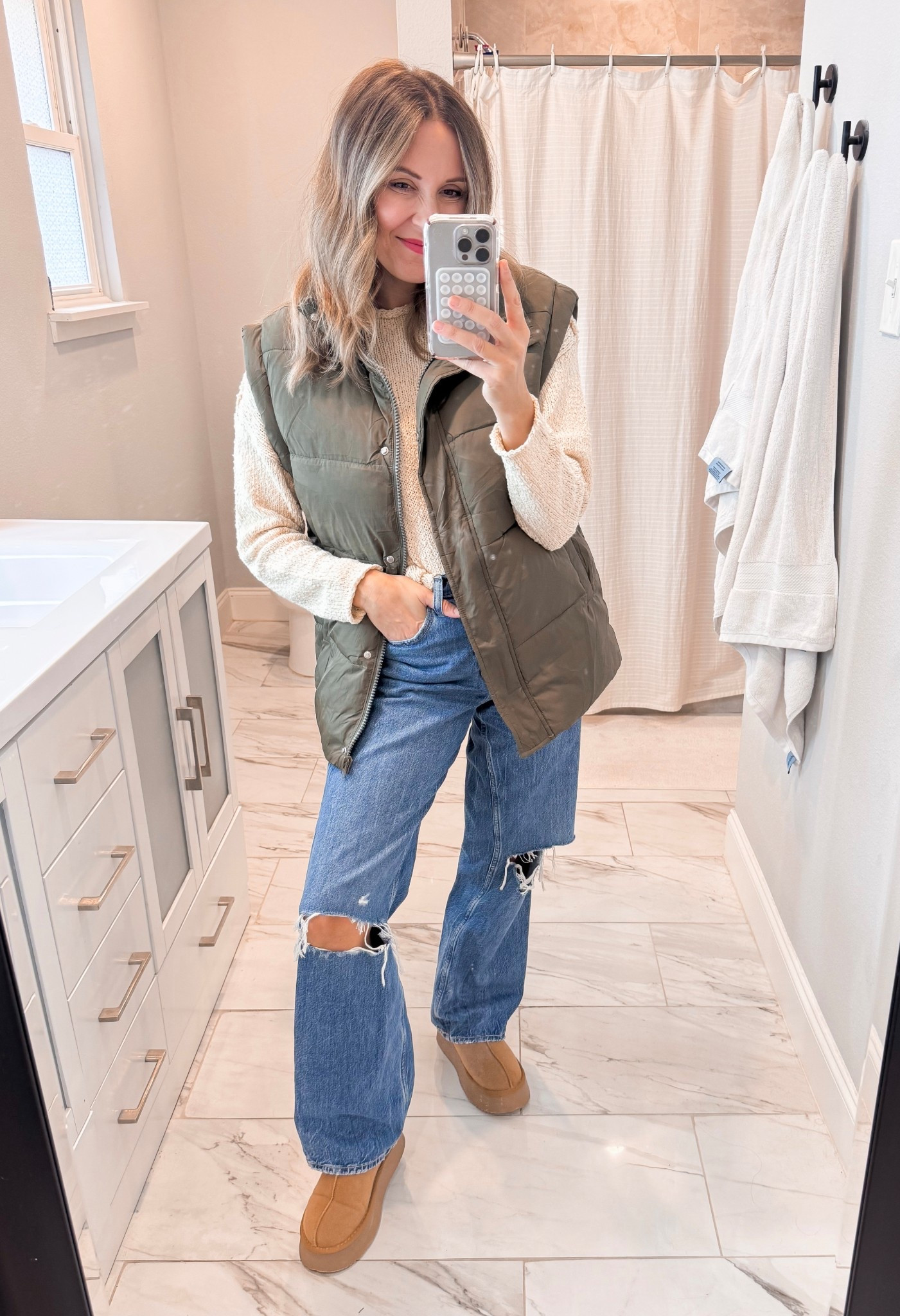 Small in vest and top!

#LTKCyberWeek #LTKHoliday #LTKGiftGuide