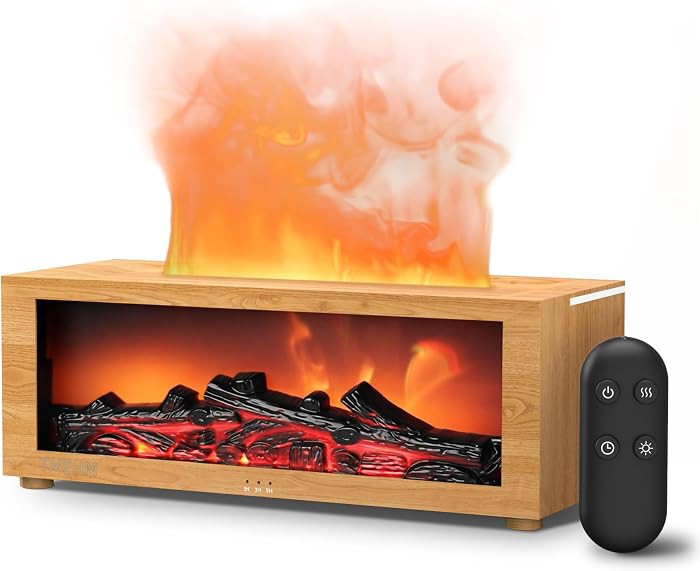 Fireplace Flame Essential Oil Diffuser Humidifier, Aromatherapy | Amazon (US)