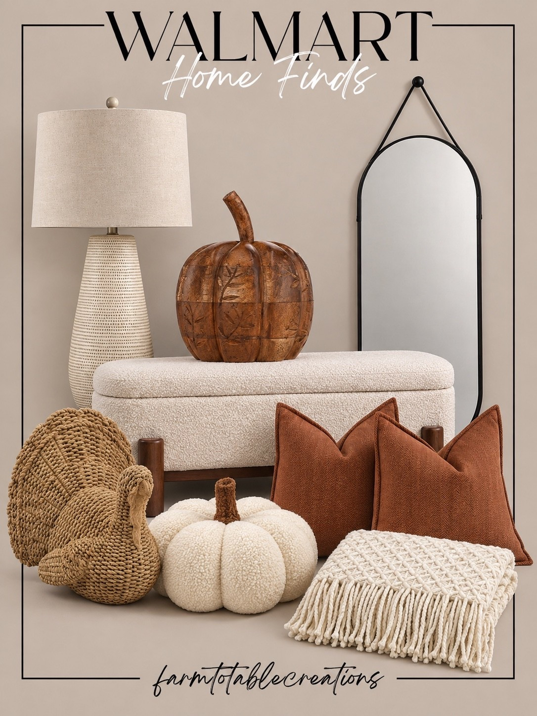 Walmart Home Finds for a Cozy Fall Refresh 🍂🤍

Warm textures, rich wood tones, and timeless accents are making Walmart one of my favorite places to shop this season. Whether you’re updating your entryway, living room, or adding a few cozy touches for fall, these affordable finds bring a designer-inspired look without the designer price tag.

Follow @farmtotablecreations on Instagram for more cozy home finds and seasonal decor inspiration.

#LTKHome #WalmartHome #WalmartFinds #FallDecor #CozyHome #HomeDecor #AffordableDecor #NeutralHome #FallStyle #AutumnDecor #ModernFarmhouse #FarmToTableCreations

#LTKSeasonal #LTKHome #LTKSaleAlert