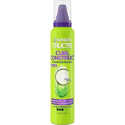 Garnier Fructis Style Curl Construct Creation Mousse, Curly Hair, 6.8 oz. (Pack of 3) | Walmart (US)