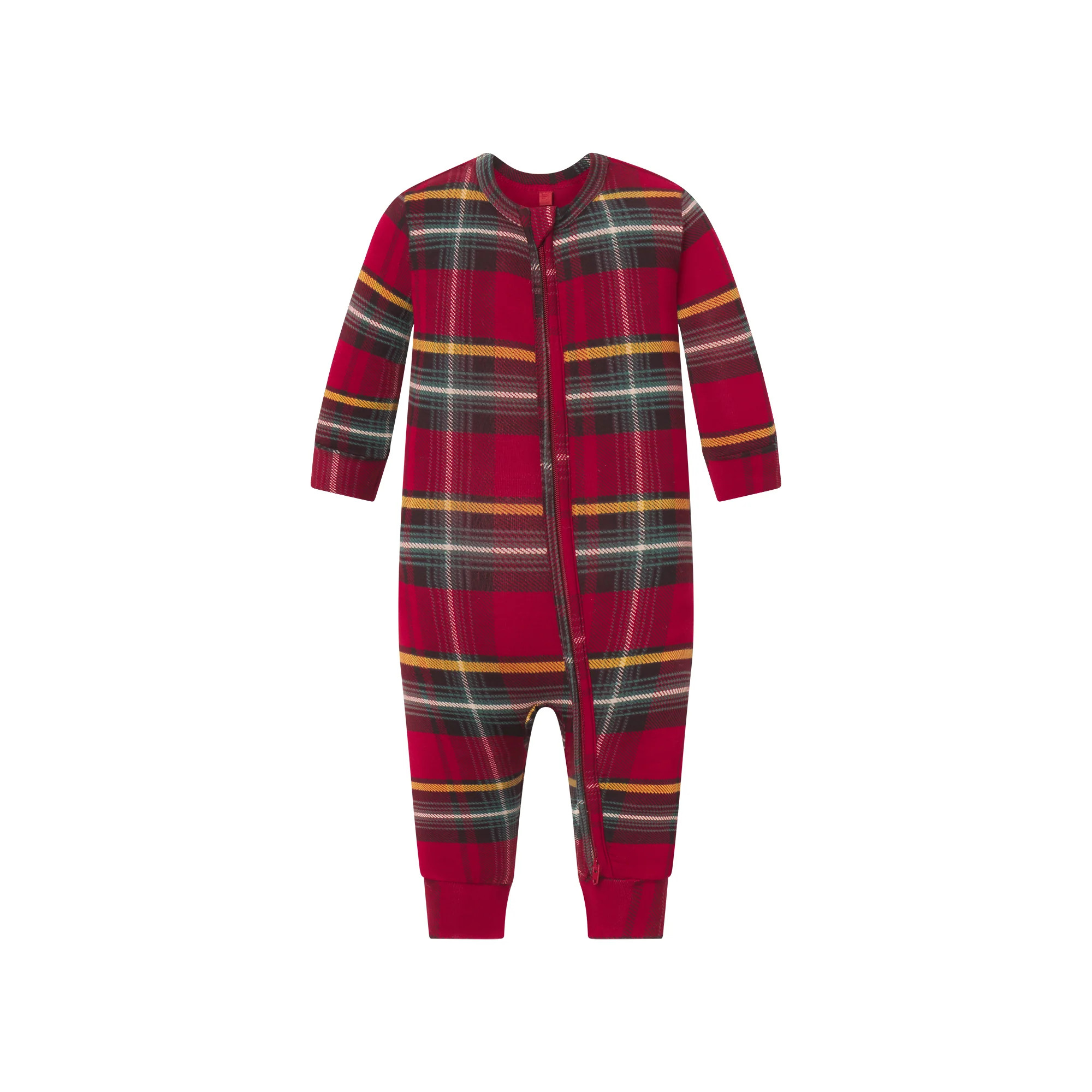 SKIMS SLEEP BABY ONESIE | RED HOLIDAY PLAID | SKIMS (US)