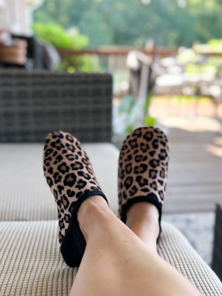 Cozy leopard print slippers! These have a rubber bottom so they are great for indoor/outdoor use. Also the perfect size to throw in your suitcase to wear around the hotel! 

#LTKtravel #LTKsalealert #LTKshoecrush