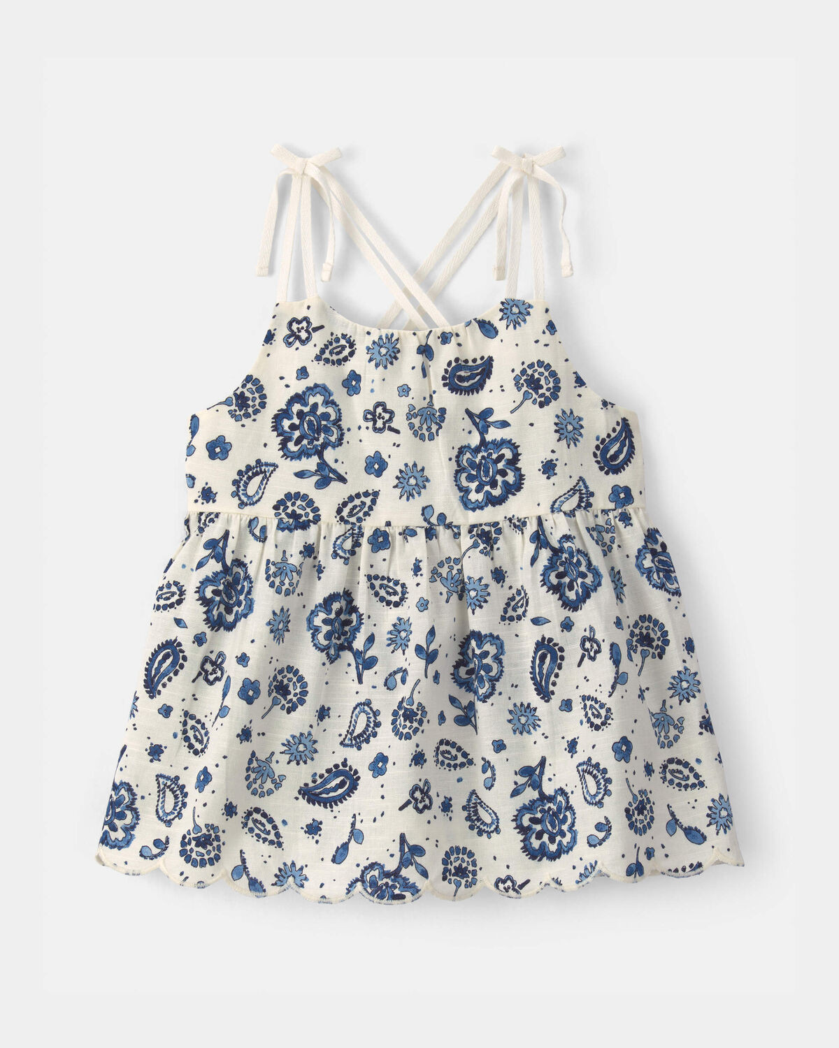 Toddler Girl Paisley Tank Top - Blue/Ivory - OshKosh B'gosh | Carter's | Carter's Inc