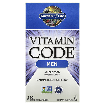 Garden of Life, Vitamin Code®, Whole Food Multivitamin For Men, 240 Vegetarian Capsules | iHerb