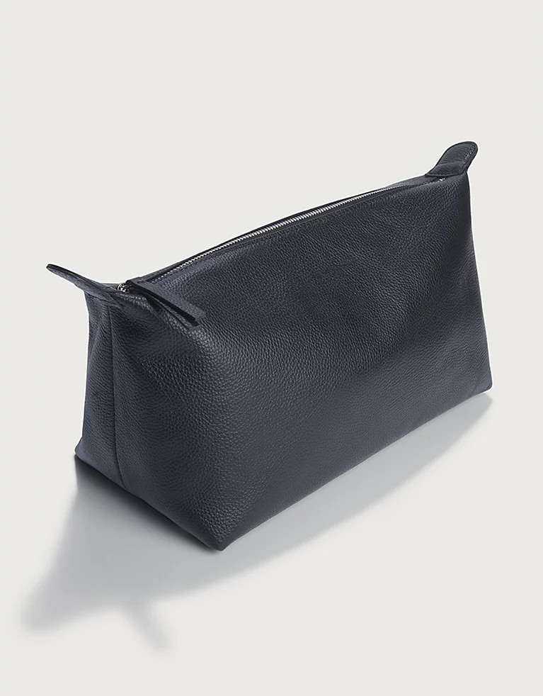 Men's Leather Wash Bag | The White Company UK & ROW