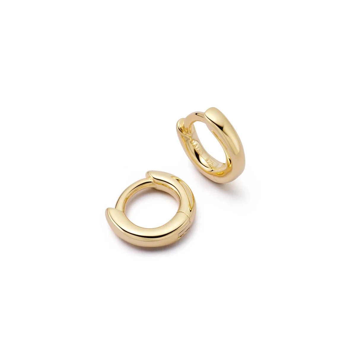 Polly Essential Huggie Earrings 18ct Gold Plate | Daisy London Jewellery