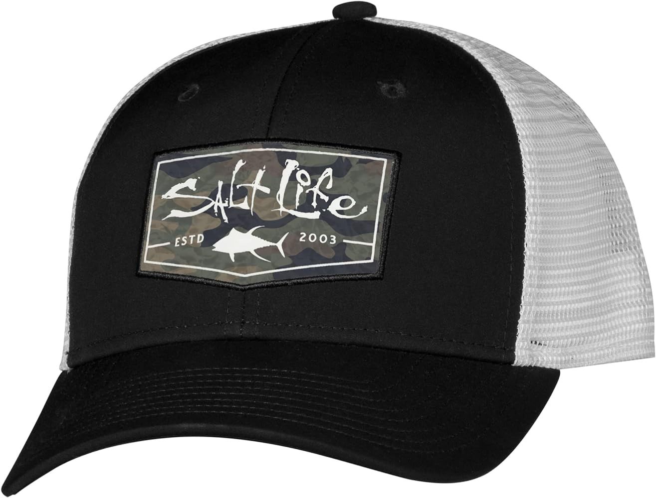 Salt Life Men's Aqua Badge Hat | Amazon (US)
