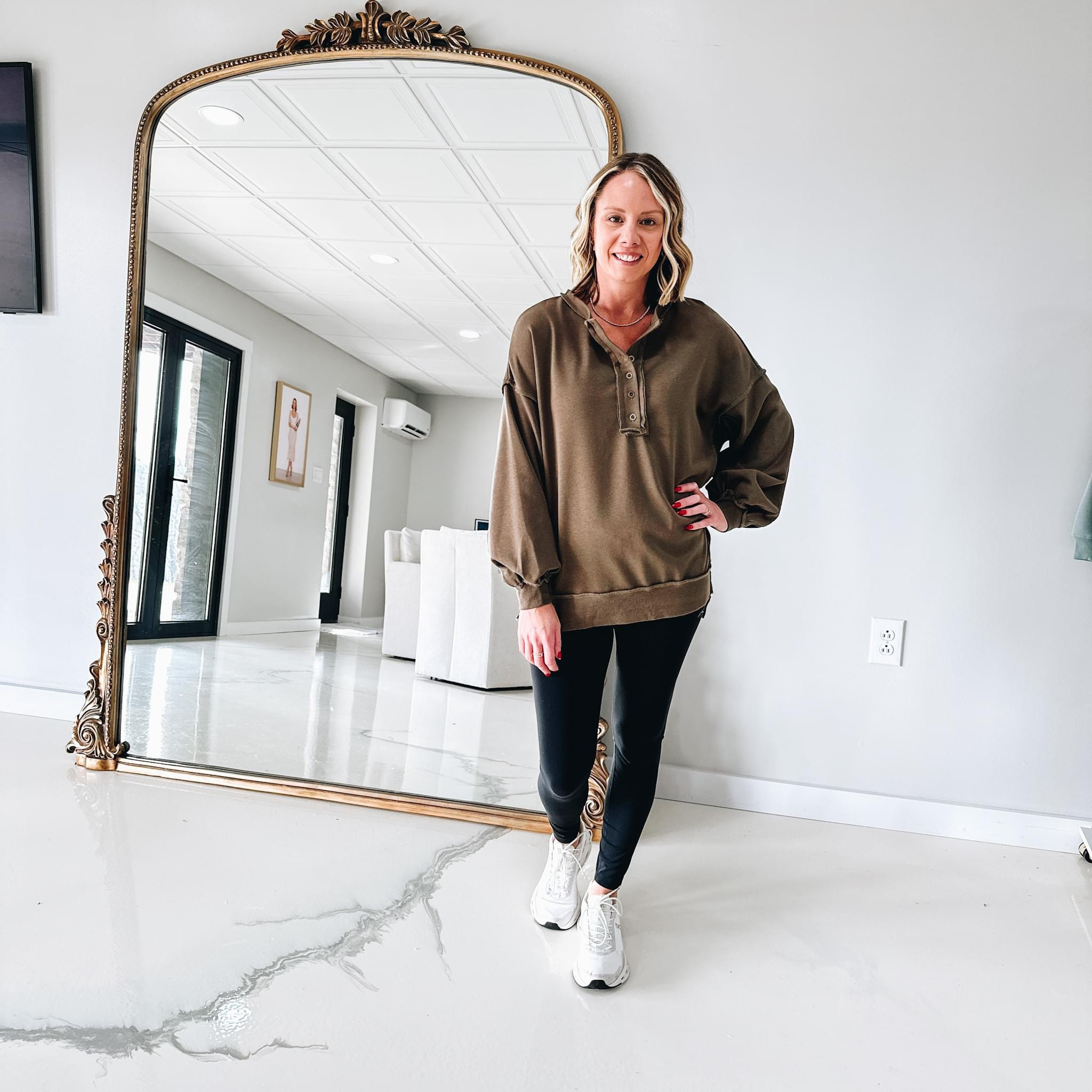 What a comfy fall outfit! 
The tunic of from Amazon! 
Fashionablylatemom 
Tennis shoes 
Leggings 
Tunic top 
Fall Outfit 

#LTKshoecrush