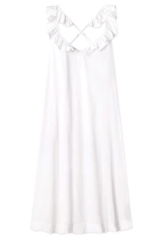 Amelia Nightgown in White | Lake Pajamas