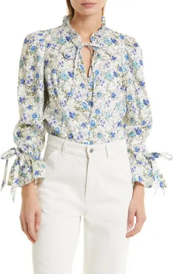 Floral Print Ruffle Blouse | Nordstrom