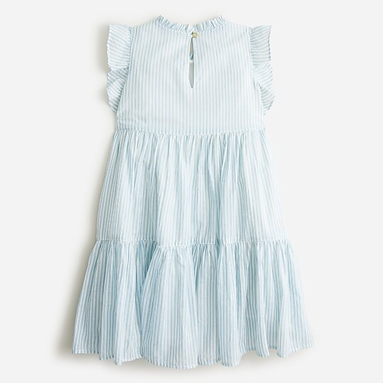 Girls' ruffle tiered dress in tossed floral | J. Crew US