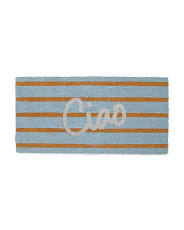 20x40 Booker Ciao Glitter Printed Coir Doormat | Rugs | Marshalls | Marshalls