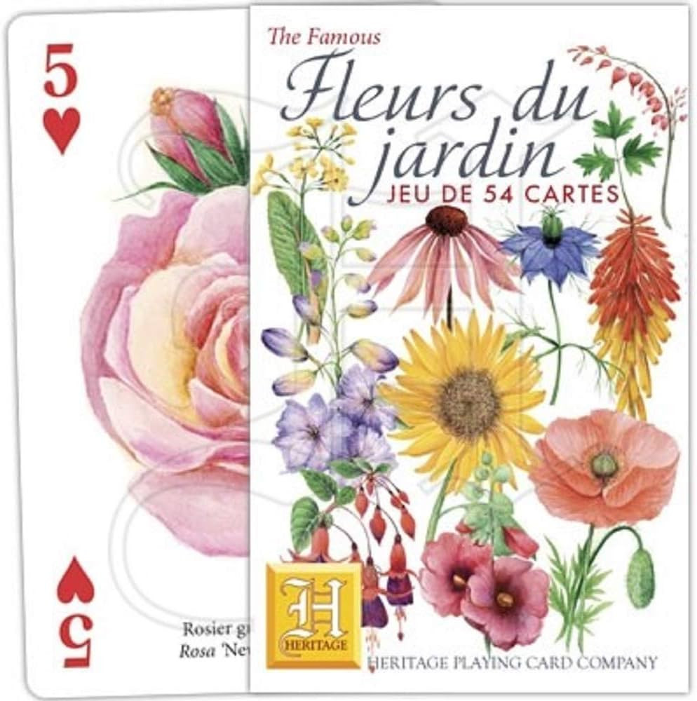 The Famous Cottage Garden Playing Cards from Heritage Playing Card Company - Product Ref. 1041 | Amazon (US)