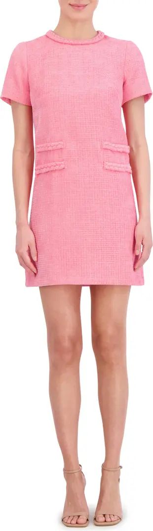 Eliza J Braid Detail Tweed Dress | Nordstrom | Nordstrom