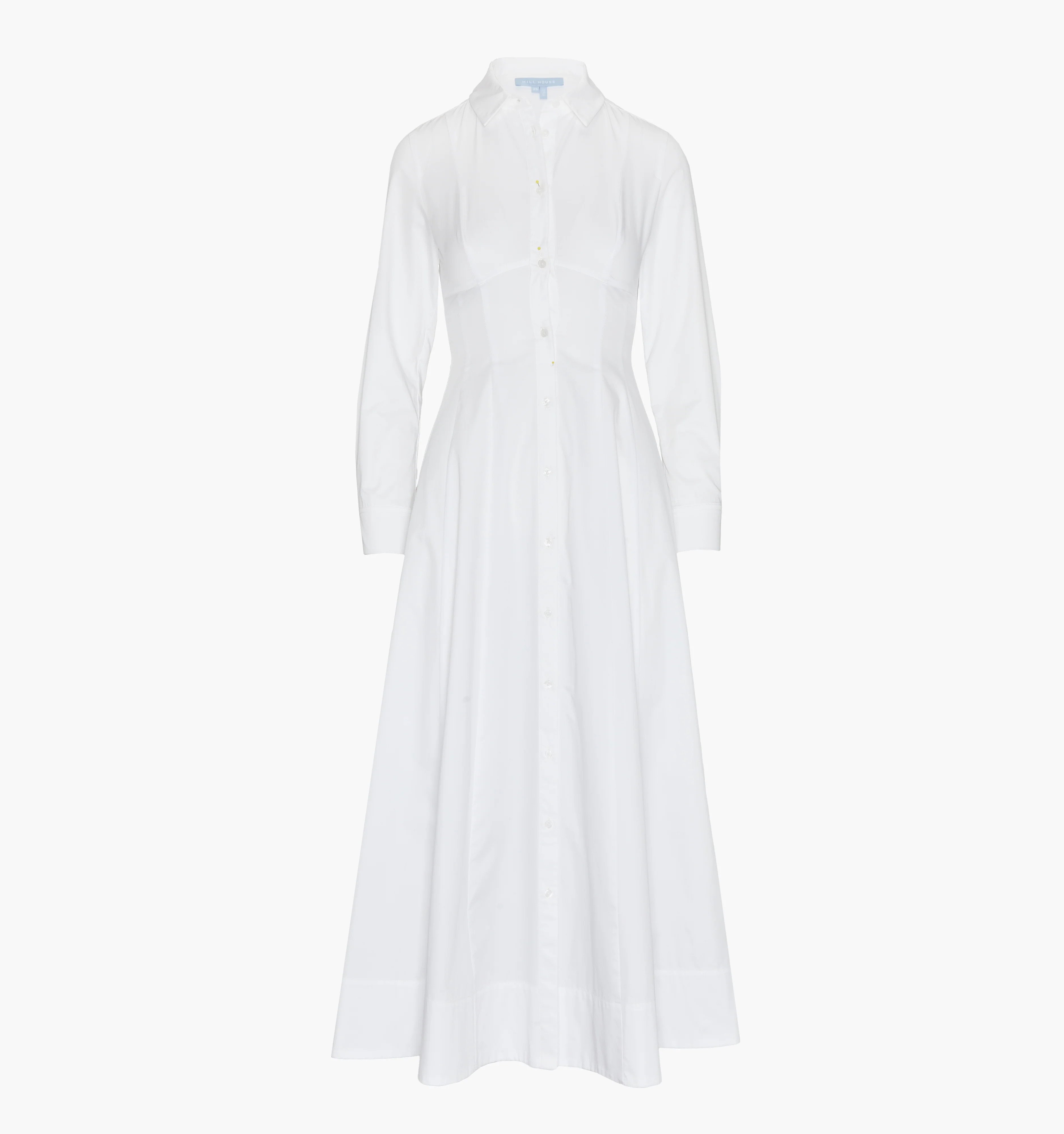 The Alandra Dress | White / S | 100% Cotton | Hill House Home | Hill House Home US