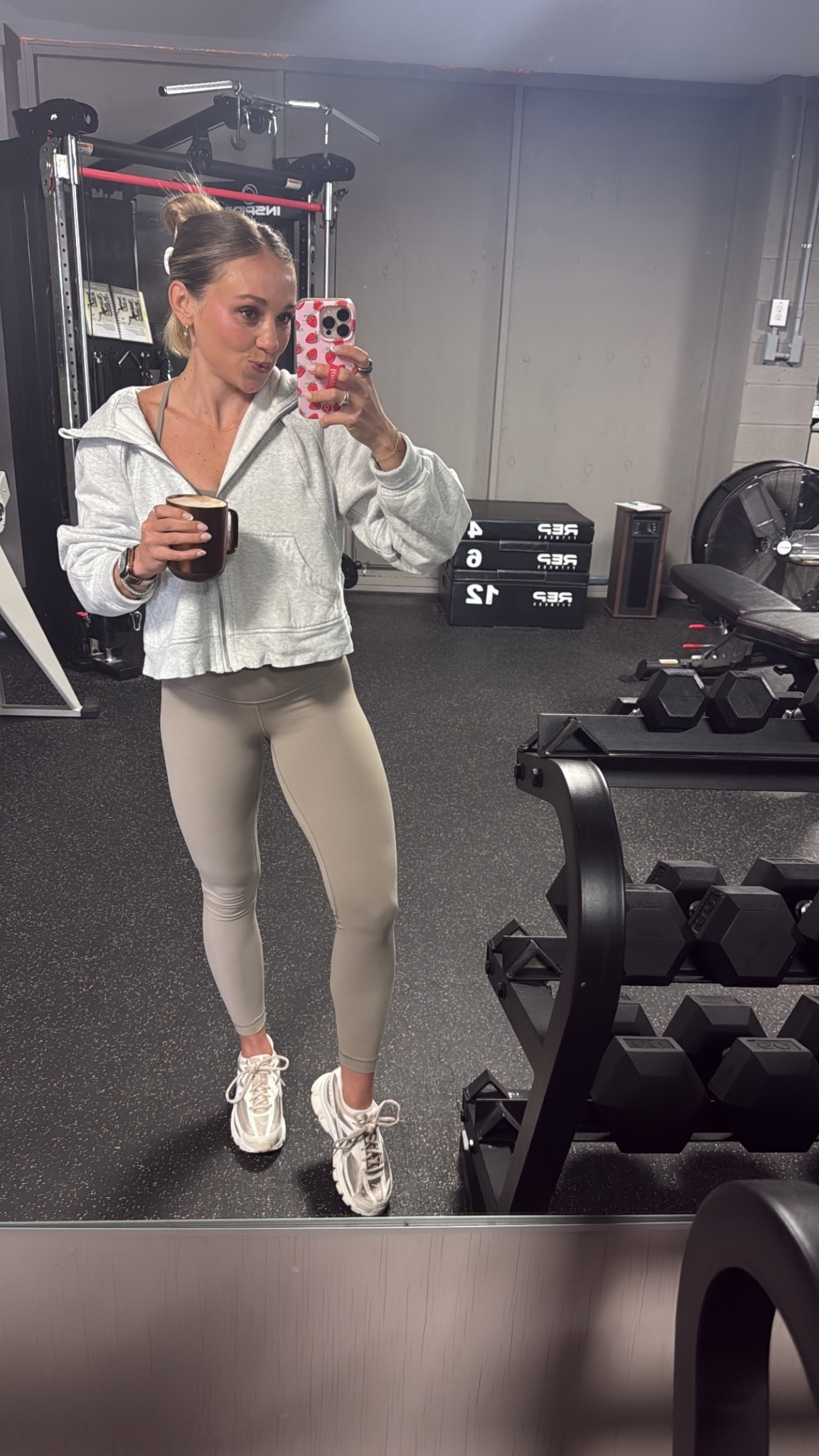 Lululemon does it again. 

Older light grey scuba fill zip + align + flow y bra… in the “warm ash grey” but not stocked so linked similar!

#LTKfitnessgoals #LTKootd #LTKActive