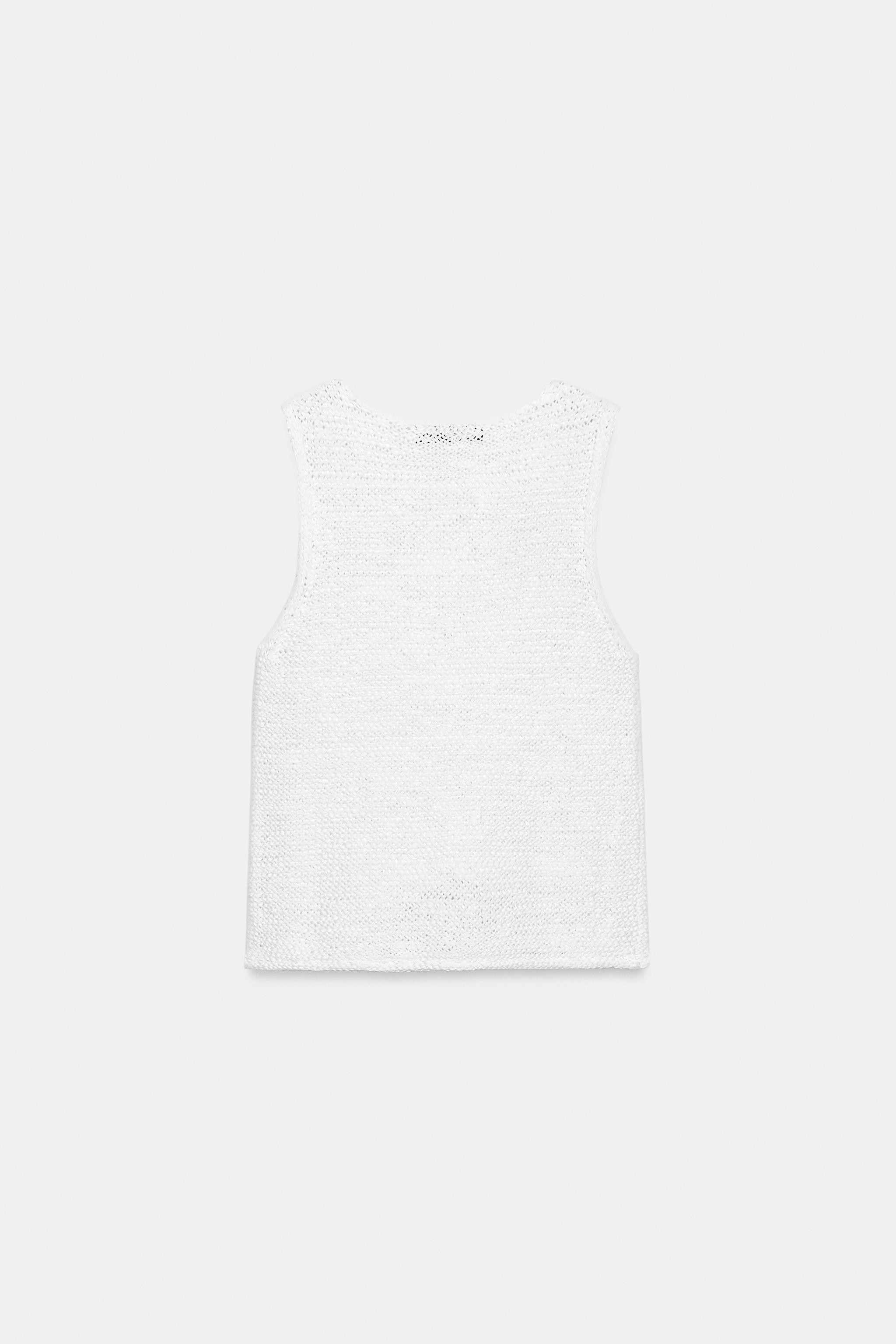 SLEEVELESS KNIT TOP | Zara UK