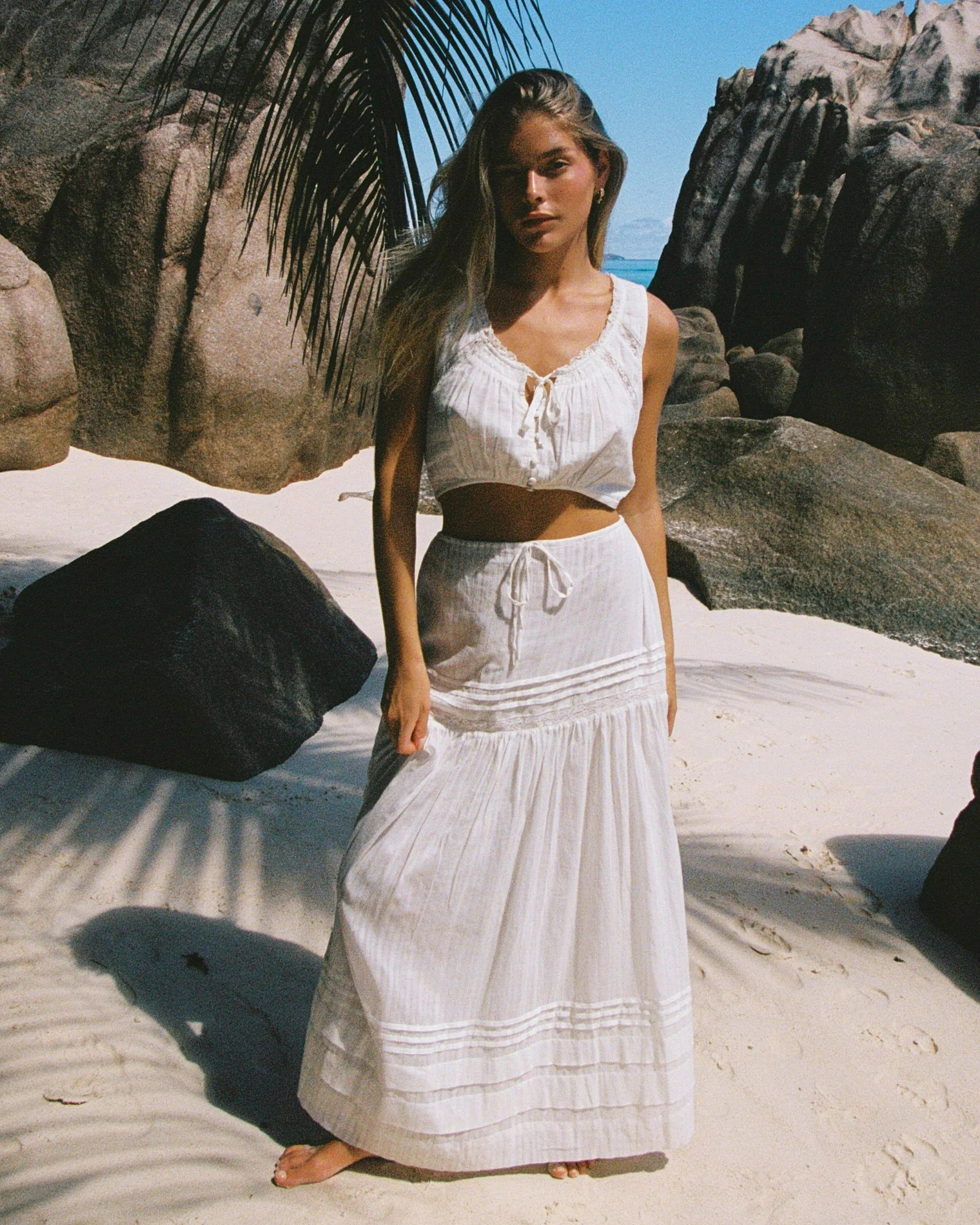 Reia Skirt - White | L*Space