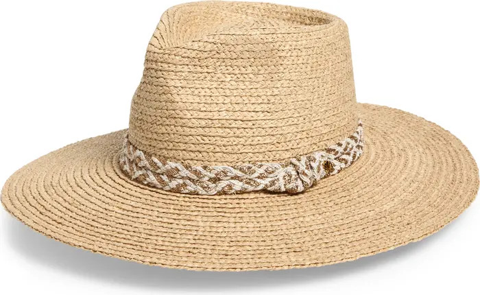 Straw Hat with Braided Rope Band | Nordstrom