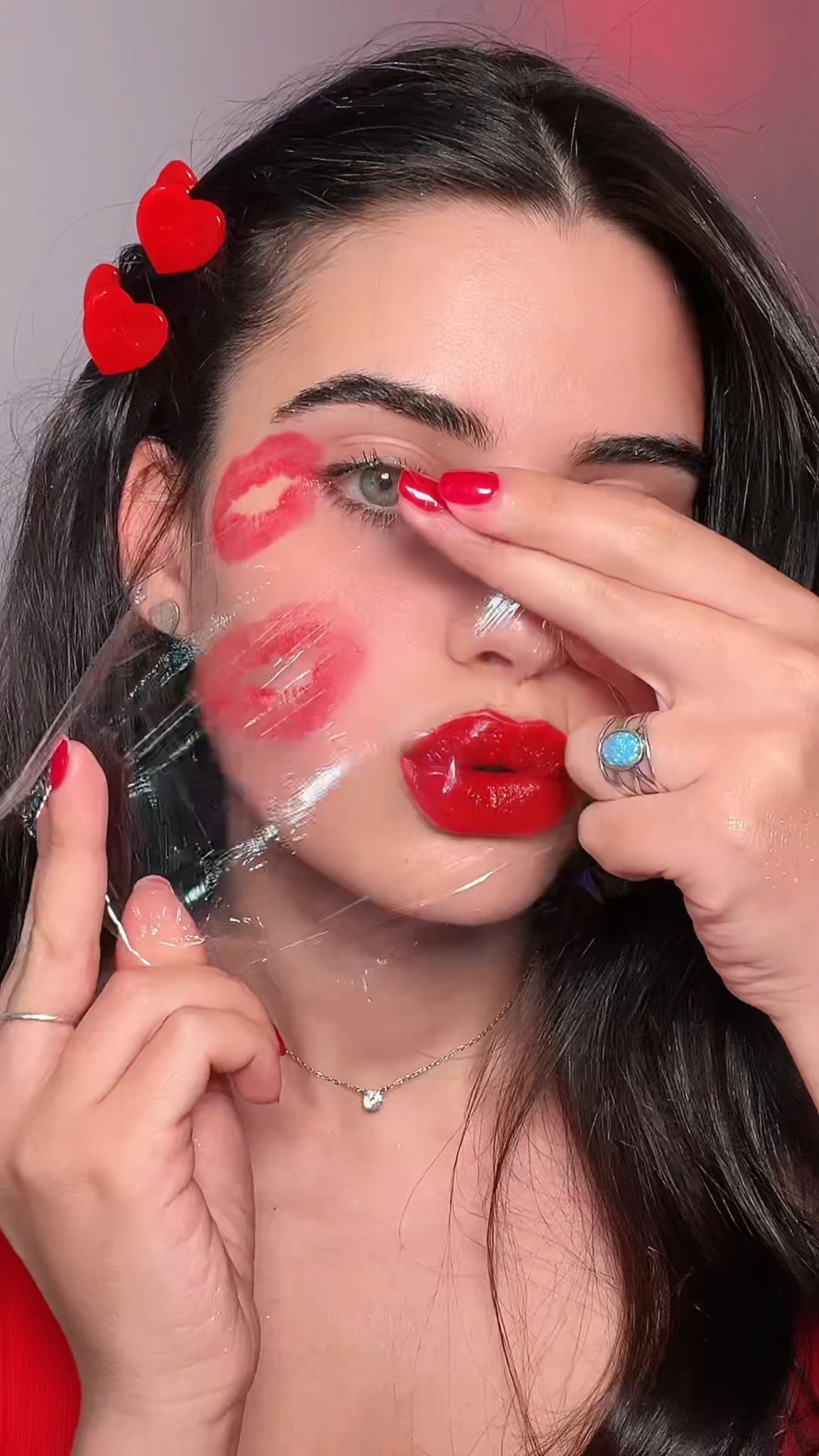 Kiss print makeup with classic red lipstick 💋 Lawless lipstick in “Who’s that Lady"

#LTKbeauty