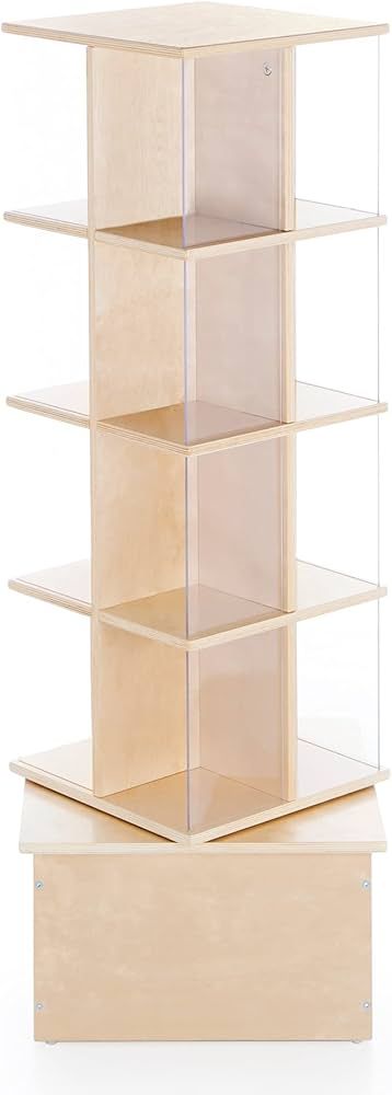 Guidecraft Floor Standing Rotating Book Display: Spinning Bookshelf Tower for Classroom, Kids Pla... | Amazon (US)