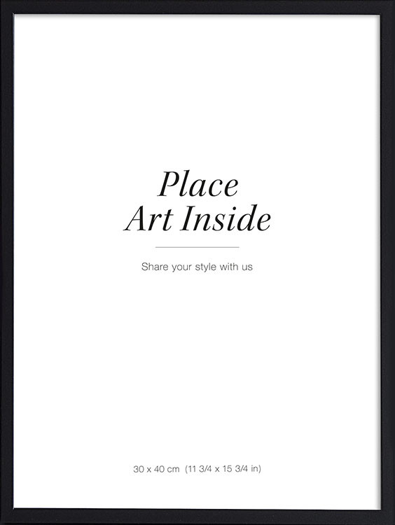 Black picture frame, 12' x 16' in | Desenio